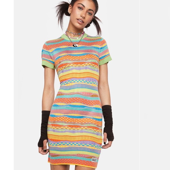 Ragged Priest Peace Mini Dress NWT - Picture 4 of 9